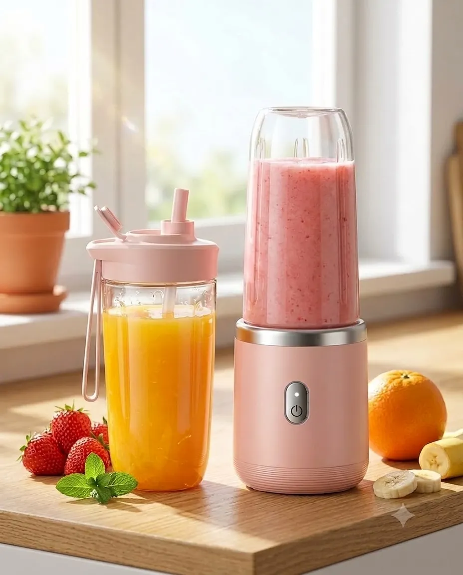 Mini Processador Liquidificador Portátil 400 ml